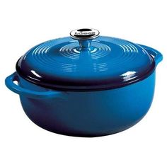 Lodge Dutch Oven Lodge Color Enamel Cast Iron 4.5 qt. Dutch Oven - Caribbean Blue Lodge Pans, Best Dutch Oven, Enamel Dutch Oven, Seasoning Cast Iron, Coffee Subscription, Iron Cookware, Cast Iron Dutch Oven, Cool Mist Humidifier, Caribbean Blue