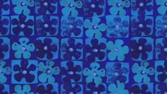 an abstract blue and black background with flowers