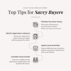 the top tips for savvy buyers