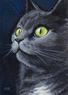 a painting of a black cat with green eyes on a white samsung s4 case