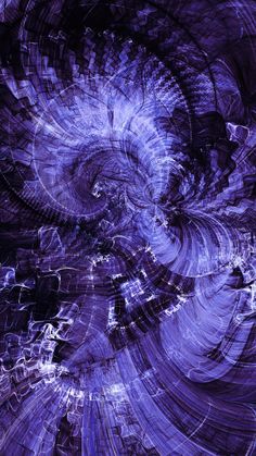 an abstract purple background with swirls and stars in the center, as well as lines