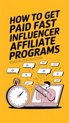 the cover of how to get paid fast infliancer affiliate programs