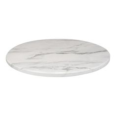 a white marble plate on a white background