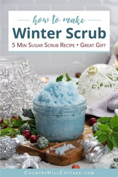 how to make winter scrub 5 min sugar scrub recipe great gift