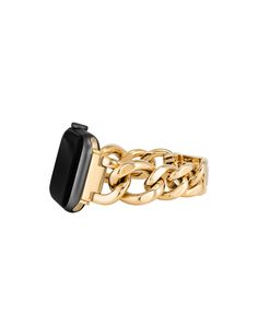 Chain Link Bracelet Band for Apple Watch® Gold-Tone | Anne Klein Gold Chain Apple Watch Band, Apple Watch Chain Band, Cute Apple Watch Bands, Best Apple Watch, Preppy Jewelry, Apple Watch Accessories, Jewelry Clasps, Watch Chain, Metal Chain Link