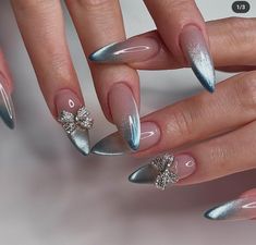 Fall Cat, Chrome Nails Designs, Eye Nails, Almond Nails Designs, Cat Eye Nails, Winter Nail Designs, Nail Art Ideas