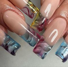 Nail Art Gel, Drip Nails, Dope Nail Designs, Soft Nails, Dream Nails, Fire Nails, Funky Nails