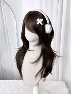 Shifting Hairstyles, Japanese Wig, Black Hair Japanese, Coquette Lifestyle, Pretty Hair Cuts, Healthy Aesthetic, Kawaii Wigs, Dior Aesthetic, Haircuts For Women Over 50