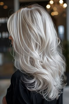 55+ Reasons Why Platinum Blonde Hair Is This Season’s Hottest Trend Blonde Gray Balayage, Icy Blonde Hair With Lowlights, Platinum Blonde With Lowlights, Platinum Blonde Hair Ideas, Blonde Grey Hair, White Blonde Hair Color, Simple Cute Hairstyles, Icy Blonde Hair Color, Icy Blonde Highlights