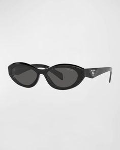 Black Designer Sunglasses, Prada Oval Sunglasses, Prada Sunglasses Women, Luxury Sunglasses Women, Prada Glasses, Top Sunglasses, Cute Sunglasses, Prada Accessories