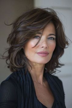 Rambut Brunette, Messy Bob Hairstyles, Mother Of The Bride Hair, Chin Length Hair, Haircuts For Medium Hair, Good Hair Day, Bob Haircuts, Shoulder Length Hair