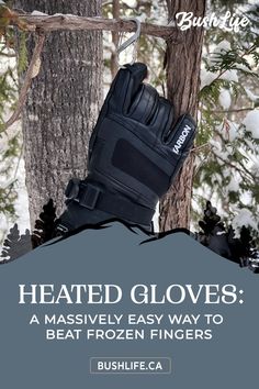 Karbon Heated glove clipped to a branch Bushcraft Skills, Fishing Gloves, Ice Skating Outfit, Atv Riding, Winter Outfits Warm, Heated Gloves, Snow Gear