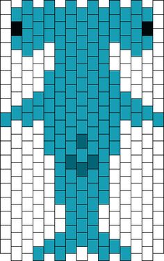 a blue and white tile pattern with squares