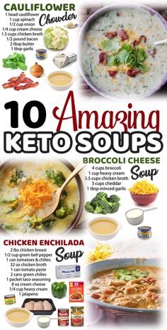 broccoli cheese soup recipe is shown in this poster