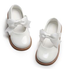 PRICES MAY VARY. LIGHTWEIGHT AND COMFY - Toddler little girl dress shoes featuring breathable lining and classic round-toed, anti-slip rubber sole and lightweight,kids will enjoy all-day comfort even after long time wear. VERSATILE FASHION ITEM - Designed with cute bow on the strap ,flower girl shoes go well with all kinds of dresses, suitable for parties, weddings, school performances,graduation, or leisure daily wear CONVENIENT MARY JANE STYLE - Hook and Loop Design makes this girl flats easy Toddler School Uniforms, Mary Jane Dress, Uniform Shoes, Shoes For Wedding, School Uniform Shoes, Flower Girl Shoes, Girls Dress Shoes, Girls Flats, Toddler Girl Shoes