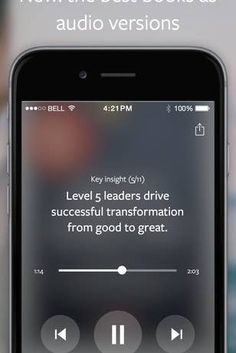 an iphone with the text level 5 leaders drive successful transportation from good to great