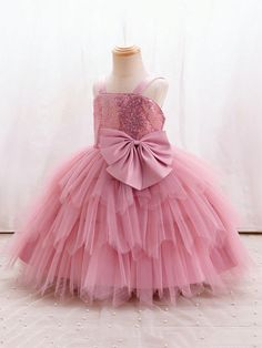 Christmas/Holiday 4-Season Toddler Girls Party Dress, Pink Tulle Layered Princess Tutu Dress Pink Party  Sleeveless Fabric Plain,All Over Print Fit and Flare Non-Stretch  Young Girls Clothing, size features are:Bust: ,Length: ,Sleeve Length: Princess Tutu Dress, Pink Tutu Dress, Girls Tutu Dresses, Flower Girl Dresses Tutu, Beautiful Hair Accessories, Princess Tutu, Party Kleidung, Flower Girl Tutu, Pageant Gowns