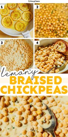 lemony baked chickpeas are an easy and delicious side dish for any meal