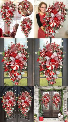 Candy Cane Christmas Wreath
💖This lovely farmhouse-style Candy Cane Christmas Wreath hanger will look lovely gracing your front door this fall! Use this Candy Cane Christmas Wreath to say "Welcome to our home" throughout the season.💖Enjoy this beautiful, deluxe wreath for years to come! Welcome your guests with this stunning Candy Cane Christmas Wreath. Classic Front Door, Christmas Wreath Decor, Deco Mesh Christmas Wreaths, Christmas Flower Arrangements, Wreath Hanger, Candy Cane Christmas, Welcome To Our Home, Christmas Chocolate, Christmas Porch