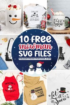 Free snowman SVG files for winter crafts and decorations, perfect for Cricut projects like DIY Christmas cards, t-shirts, mugs, and personalized gifts with a frosty touch. Christmas Cricut Crafts, Free Christmas Svg Files, Crafts 2023, Snowman Svg, Christmas Cricut, Winter Sparkle, Creepy Christmas, Diy Crafts For Adults, Diy Snowman