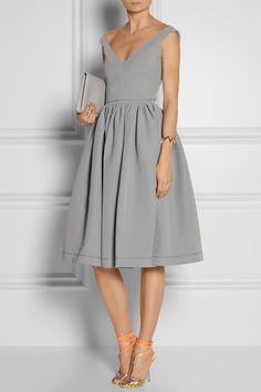 Preen by Thornton Bregazzi Flo satin-crepe dress $1425 on Net-A-Porter Elegance Dress, Fest Outfits, Preen By Thornton Bregazzi, Corporate Attire, Summer 19, Date Dresses, Lucille Ball