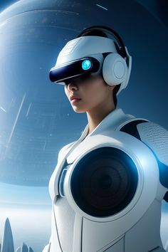 Sci Fi Headphones, Futuristic Headset, Super Wallpaper, Futuristic Vr Headset, Virtual Reality Goggles, Vr Experience, Futuristic City