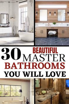 check out these master bathroom designs. If you're looking for the perfect modern master bathroom design then this board is for you. These modern master bathroom designs are ones you'll pick and everyone will love them.