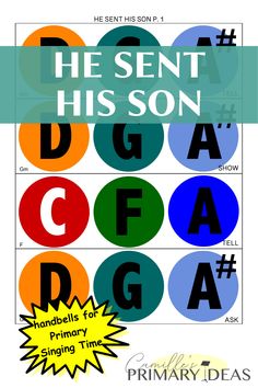 a poster with the words he sent his son, c f a and d e