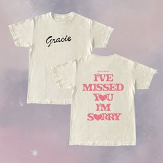 Gracie Abrams Shirt, Gracie Abrams Merch, Good Riddance Tour, Merch Shirt, Good Riddance, Gracie Abrams, Im Sorry, Summer Crafts, Graphic Tee Shirts