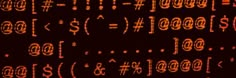 an orange background with numbers and symbols