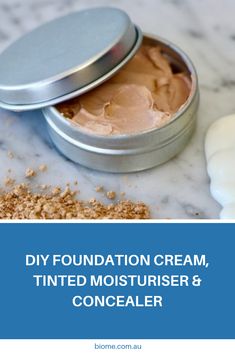 Diy Concealer, Diy Moisturizer, Haut Routine, Natural Concealer, Diy Body Care, Homemade Beauty