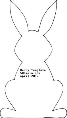 an easter bunny template with the words bunny template on it