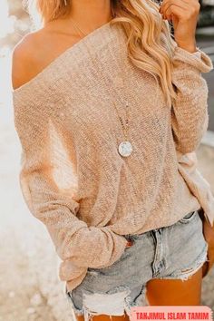 How To Have Style, Rose Gold Jewelry, Casual Sweaters, Ladies Dress Design, Long Sleeve Casual, Look Fashion, Neck Sweater, Sweater Outfits, Style Me