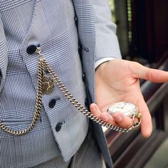 Pocket Watch Outfit Men, Fancy Pocket Watch, Pocket Watch Reference, 1800s Fashion Male, How To Wear Suspenders, Mens Suit Accessories