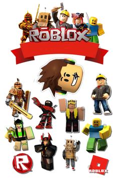 an image of roblox stickers on a white background