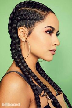 Becky G Hair, G Hair, Penteado Cabelo Curto, Becky G, Long Braids, Top Knot, Braid Styles, New Hair, Cute Hairstyles