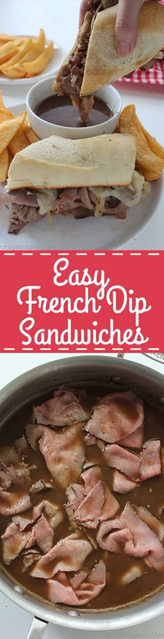 this is an easy french dip sandwich recipe