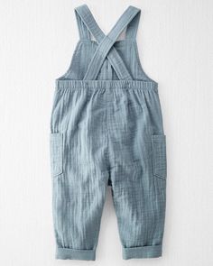 Organic Cotton Gauze Overall Jumpsuit | carters.com Planet Clothing, Overall Jumpsuit, Activewear Sets, Carters Baby, Toddler Boy Outfits, Kids Outfits Girls, Boy Clothes, Organic Fabrics, Toddler Girl Outfits