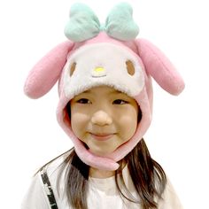 PRICES MAY VARY. Officially licensed Sanrio My Melody hat - Kuromi hat produced by the original Japanese brand SAZAC: Don’t fall for copycat imitations! SAZAC is Japan’s most successful Kigurumi manufacturer, unmatched in both quality and design. Our onesies feature symmetrical faces, professional stitching, thicker fabric and rich, vibrant colors. Warm your head with My Melody: This cute fluffy hat is specifically designed with ear flaps to warm your ears and they can be together under the chin My Melody Hat, Kuromi Hat, Fluffy Hat, Animal Pajamas, Sanrio My Melody, Girlie Girl, Kids Hat, Kids Beanies, Head Wear