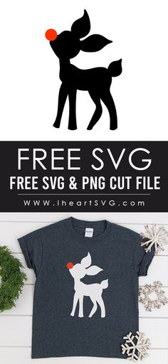 a t - shirt with the text free svg cut file and an image of a dog