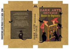 the back and front covers of dark arts's book, basics for beginners