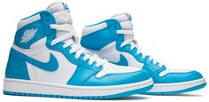 Released in 1985 . this Air Jordan 1 Retro High OG ‘UNC’ was retroed as part of the Jordan Brand’s Holiday 2015 retro pack. Featuring a blue and white colorway . this retro calls back to Jordan’s college days at the University of North Carolina where he won the 1982 NCAA National Championship as a [...] Air Jordan 1 Obsidian, Jordan 1 Off White, Jordan 1 Blue, Jordans Retro, Classic Branding, Jordan 1 Black, College Days, Jordan 8, Jordan 7