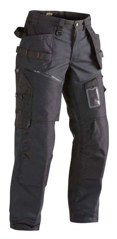 Blaklader Waterproof Softshell Knee Pad Work Trousers with Nail Pockets - 1500 2517 - Trousers - Blaklader Men Fashion 2020, Men Workwear, Celana Kargo, Mens Work Pants, Tactical Clothing, Formal Pants