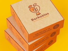 three boxes stacked on top of each other with the logo for baktables