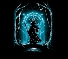 an image of a wizard in the dark