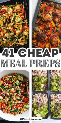 Save money and time with these inexpensive meal prep recipes. Ideal for meal prep for the week, these cheap dinners offer delicious, wholesome options without breaking the bank. Health Cheap Meals, Cheap And Easy Meal Prep, Inexpensive Meal Prep, Meal Prepping Recipes, Premade Meals, Cheap Meal Prep, Health Lunch, Cheap Meal Plans, Easy Meal Prep Recipes