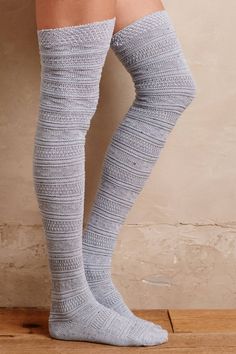 Fairisle Over-The-Knee Socks | Pinned by topista.com Cute Winter Dress, Knee Boots Outfit Winter, Leg Warmers Socks, Sock Leggings, Over The Knee Boot Outfit, High Boots Outfit, Casual Skirt Outfits, High Heel Sneakers, Over The Knee Socks