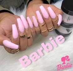 @staaaarshineeee Barbie Pink Nails, Nail Collection, Nails 2018, Lovely Nails, Matte Nails Design, Colorful Nails, Bubble Gum Pink, Nail Idea, Colorful Nail Designs