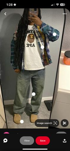 Vintage Wash Jeans Outfits, Flannel Outfit Fall, Outfits With Dunks, Flannel Outfits Fall, Vintage Wash Jeans, Hype Clothing, Streetwear Fits, Outfit Inspo Casual, Street Fashion Men Streetwear