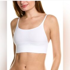 Nwt Free People Andi Square Neck Seamless Bra In White Size M/L White Yoga Bra For Summer, White Seamless Bra For Loungewear, White Stretch Bra With Seamless Design, White Sports Bra With Soft Touch, White Fitted Cami Sports Bra, White Seamless Stretch Bra, White Seamless Sports Bra For Summer, White Fitted No-show Bra, White Stretch Sports Bra With Soft Touch